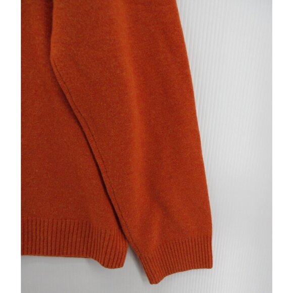 J Crew Sweater Large Lambs Wool 1/4 Zip Pullover Preppy Mock Neck - Picture 3 of 9
